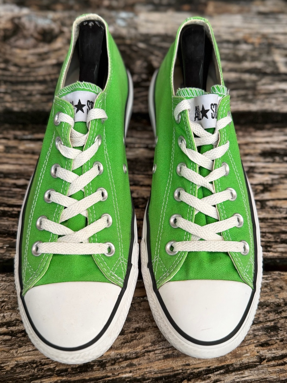 Converse Chuck Taylor All Star Unisex M-8 W-10 Green Low Top Canvas Sneakers X2
